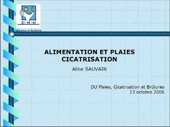 Alimentation et plaies — figure 1